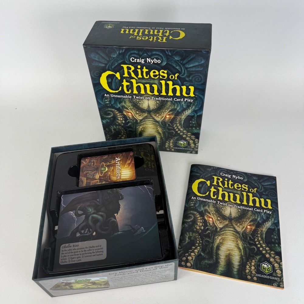 Rites of‎ Cthulhu Card Game Lovecraft Horror Strategy Party Game- COMPLETE